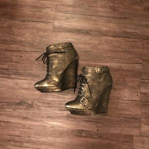 Colin Stuart Gold Wash Booties